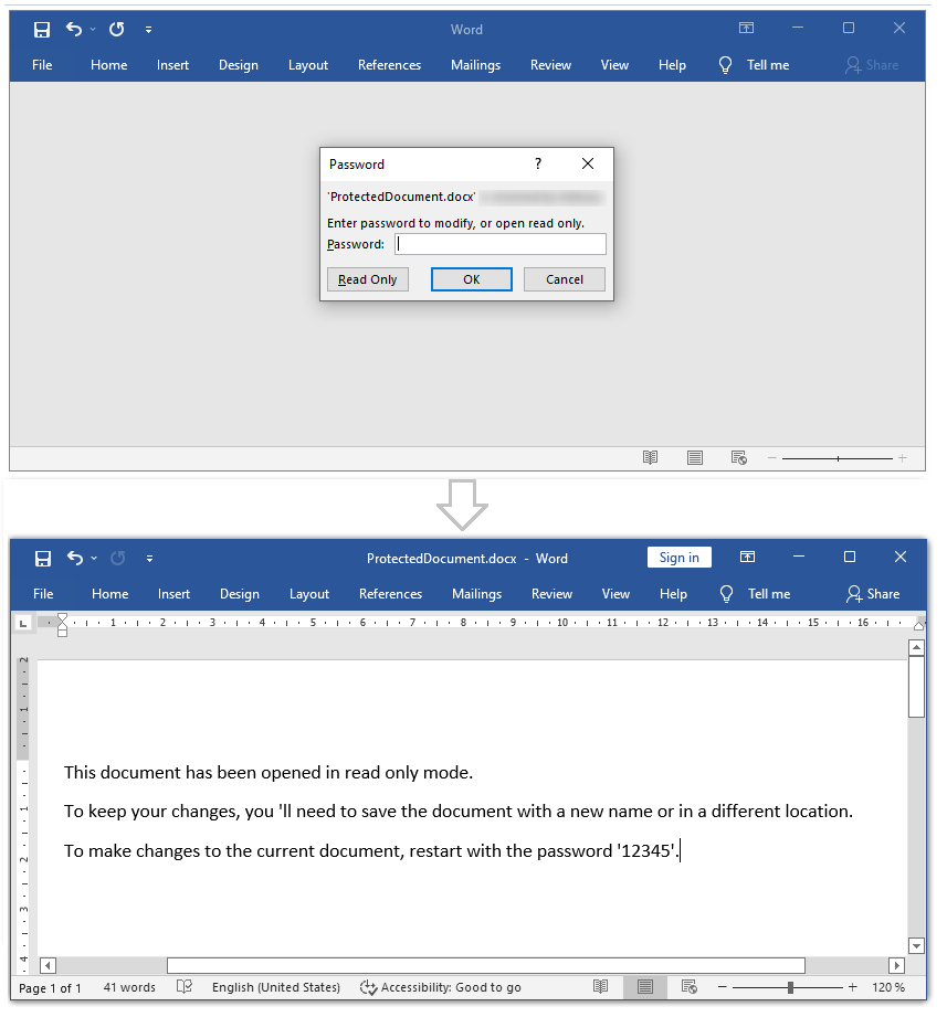Document Write Protection Document Write Protection